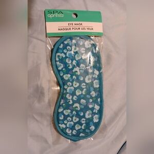 Blue Leopard Print Eye Mask